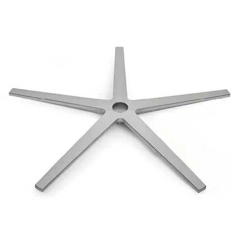 Pied étoile aluminium mat