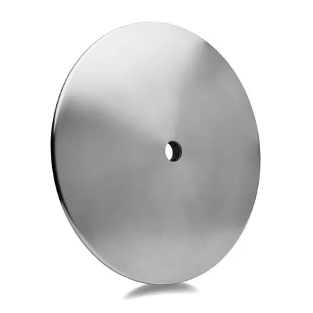 Pied rond en acier mat